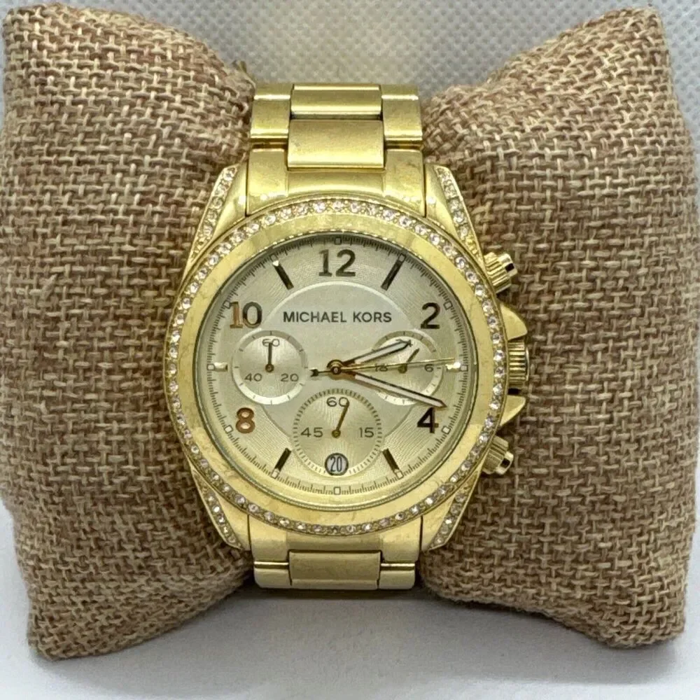 Michael Kors Blair MK5166 Women's Gold Stainless Steel Analog Dial Watch JNA594